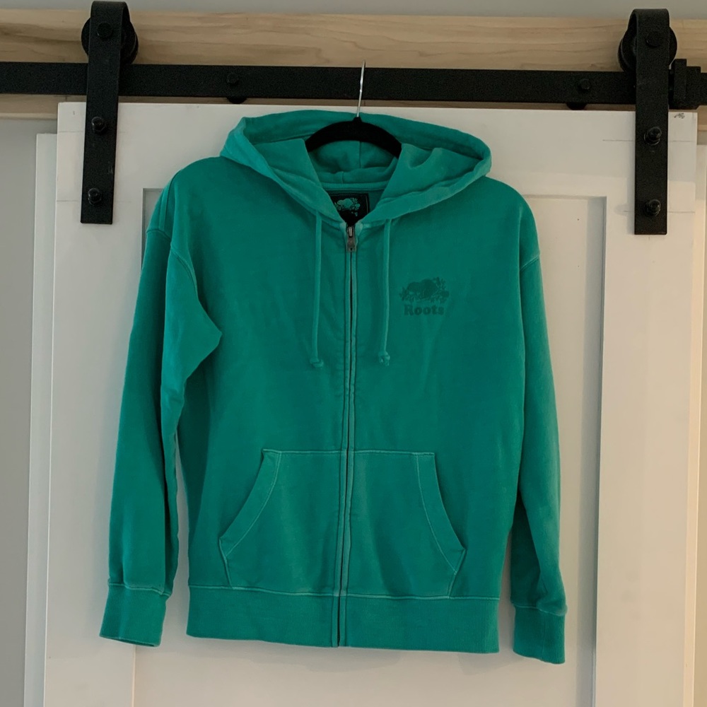 ROOTS TURQUOISE FULL ZIP HOODIE 💟